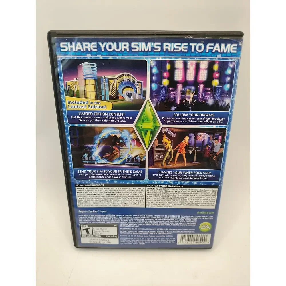 Sims 3: Showtime (Windows/Mac: Mac and Windows, 2012)